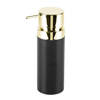 Lenox 300ml: Luxuriöser Seifenspender in Schwarz mit Goldenem Akzent
