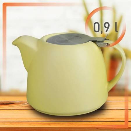 Ceramiczny Dzbanek do Herbaty LiluLine 900ml - Elegancki Jasny Żółty