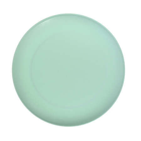 Talerz obiadowy płytki okrągły 23,5 cm zielony pastel bez BPA